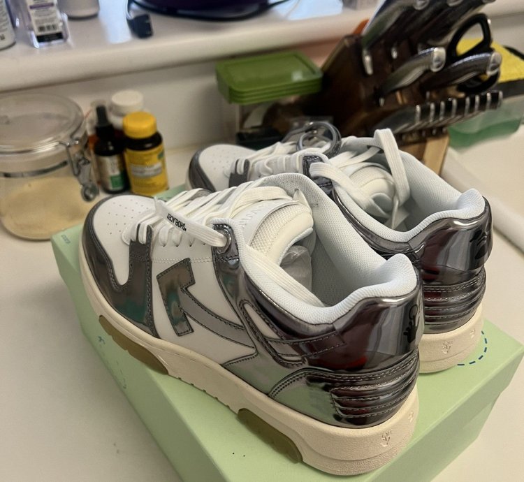 Off White Mirror Sneakers