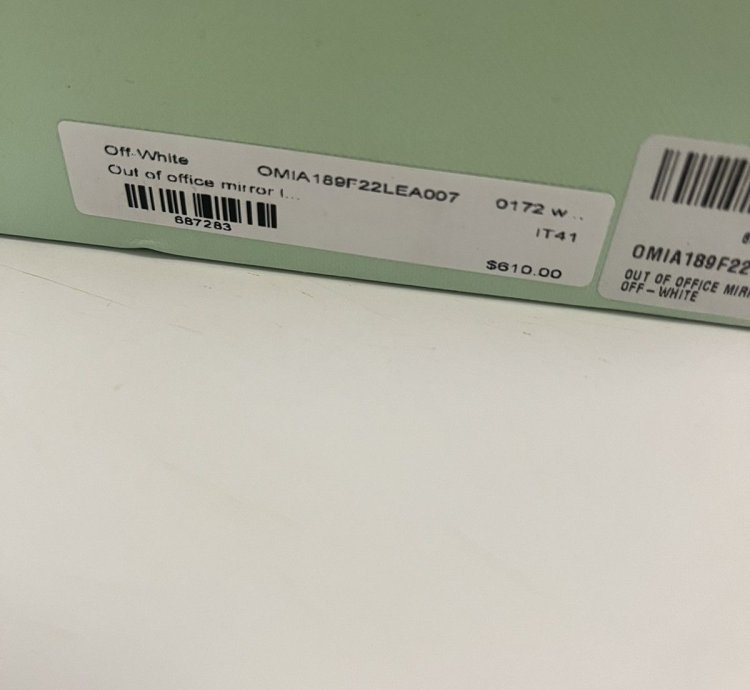 Off White Mirror Sneakers