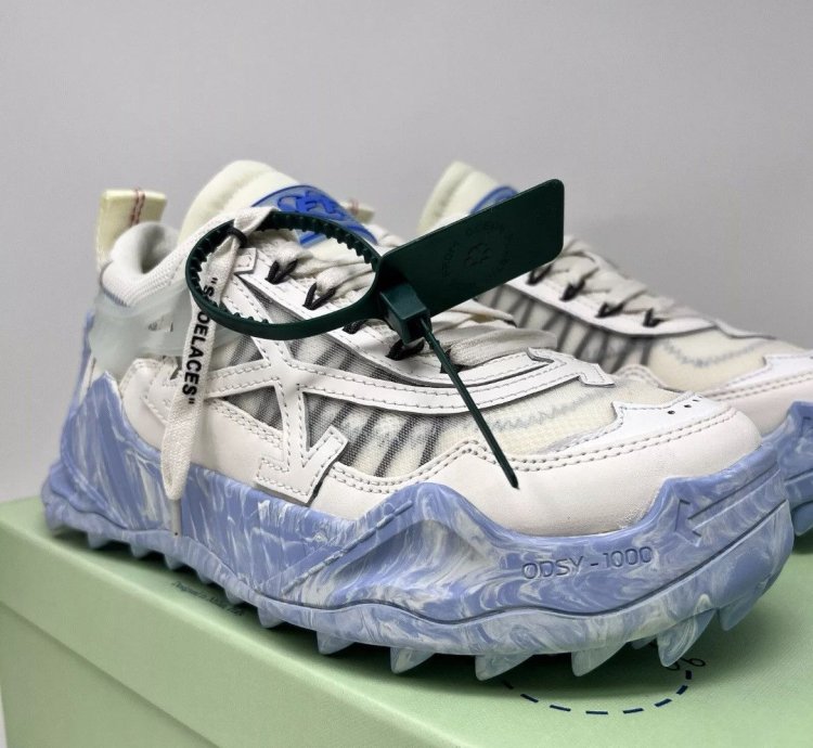 Off White Odsy 1000 White-blue Marble