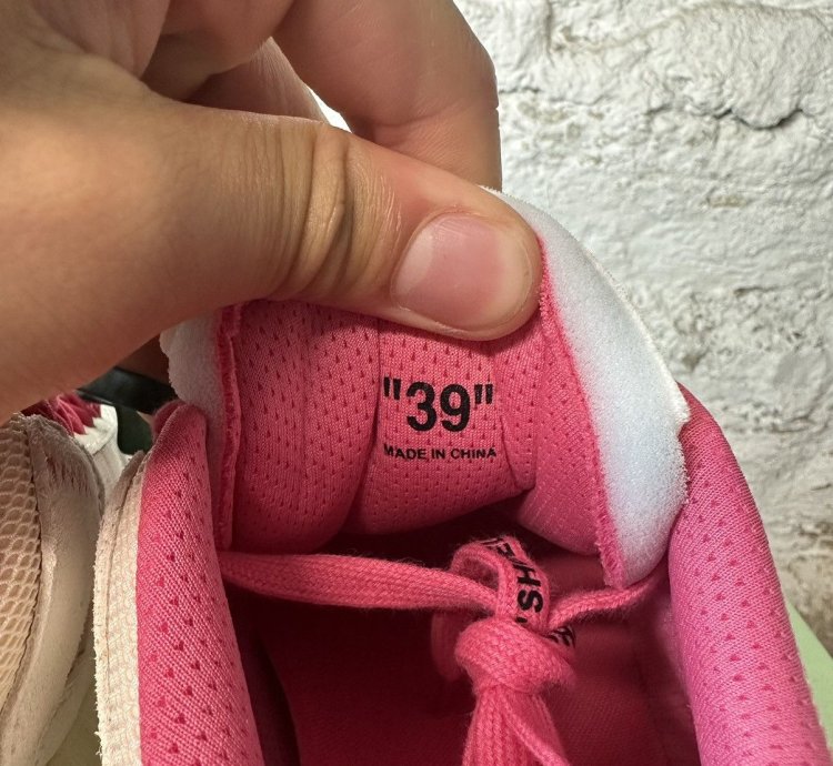 Off White Odsy-1000 Pink White Low Top Sneaker Size 6 5 New