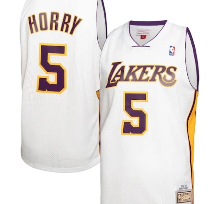 Robert Horry Los Angeles Lakers 200102 Hardwood Classics Swingman Jersey - White