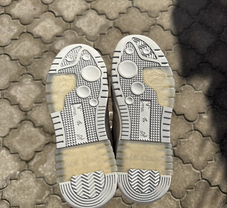 Off White Out Of Office Cow Suede Sneakers