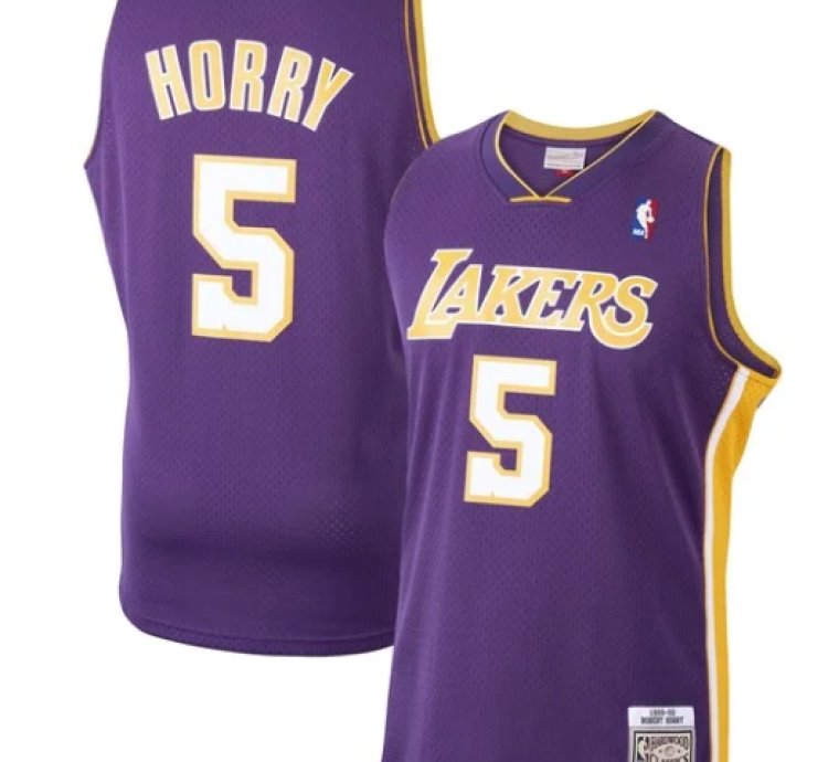 Robert Horry Los Angeles Lakers 199900 Hardwood Classics Swingman Jersey - Purple