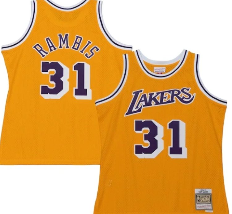 Kurt Rambis Los Angeles Lakers 198485 Swingman Jersey - Gold