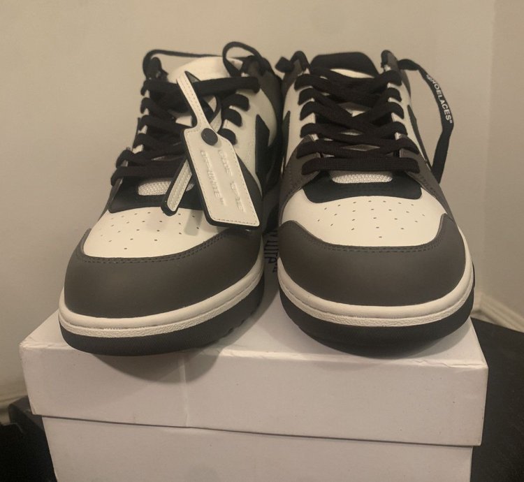 Off White Out Of Office Ooo Low Tops White Black Grey