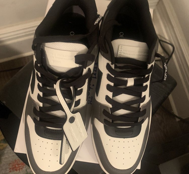 Off White Out Of Office Ooo Low Tops White Black Grey