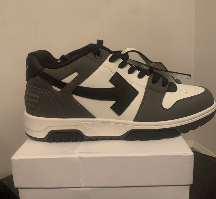 Off White Out Of Office Ooo Low Tops White Black Grey