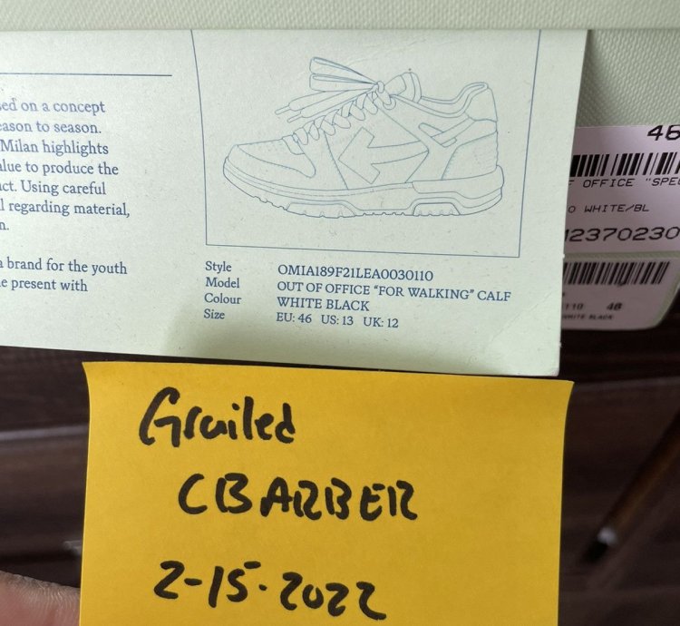 Off White Out Of Office Shoes Last Price Drop