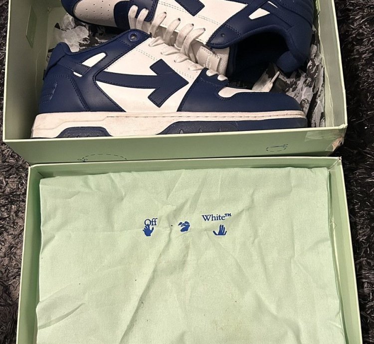 Off White Out Of Office Sneaker Navy