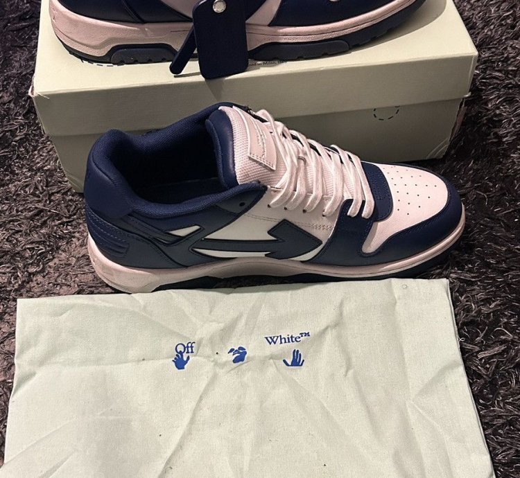 Off White Out Of Office Sneaker Navy