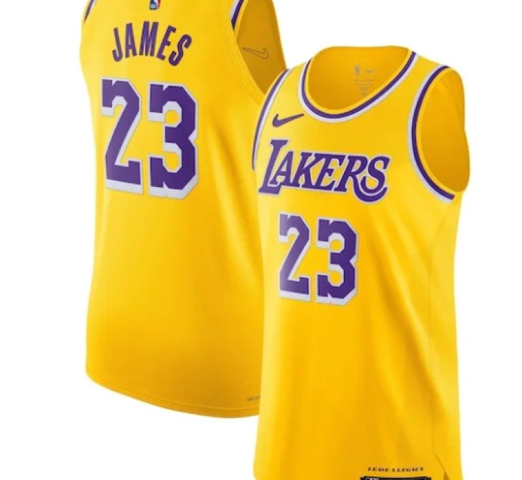 Lebron James Los Angeles Lakers Nike Authentic Jersey - Icon Edition - Gold