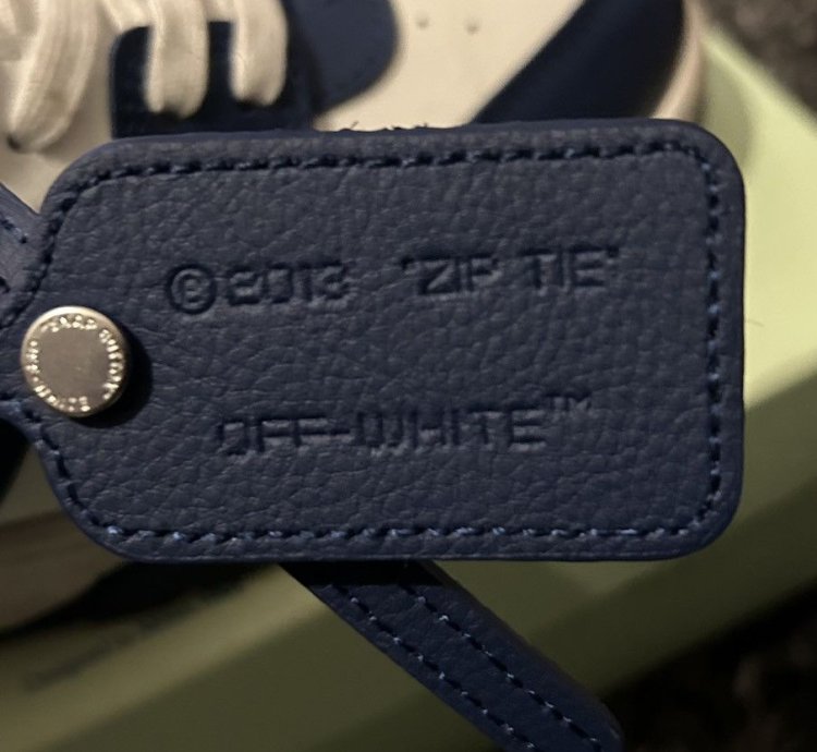 Off White Out Of Office Sneaker Navy