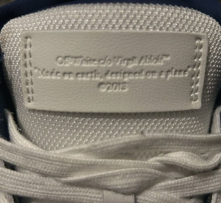 Off White Out Of Office Sneaker Navy