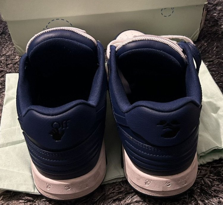 Off White Out Of Office Sneaker Navy
