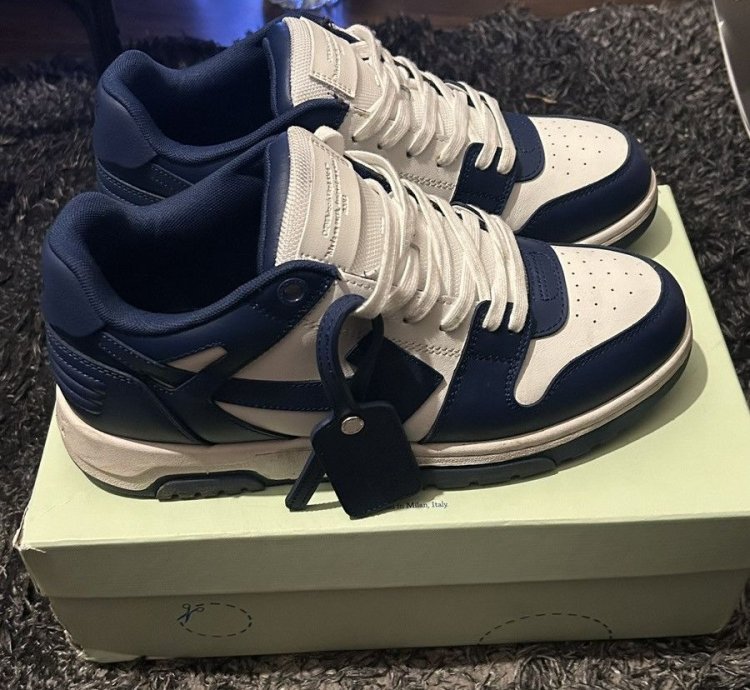Off White Out Of Office Sneaker Navy