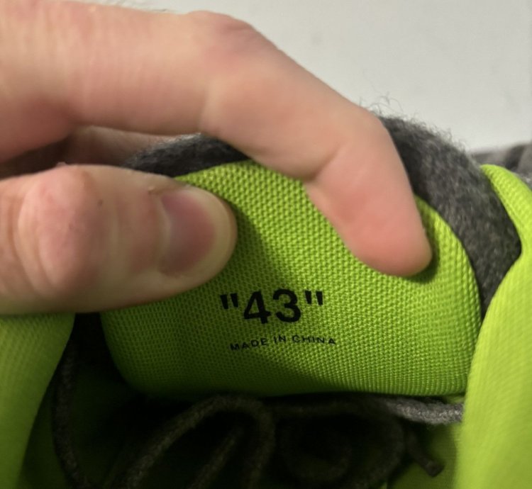 Off White Out Of Office Sneakers Black Wool Green