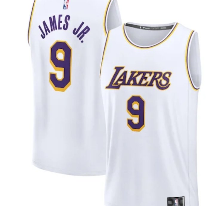 Bronny James Los Angeles Lakers Fast Break Player Jersey - Association Edition - White