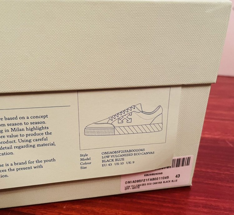 Off White Shoes Low Vulcanized Eco Canvas Sneakers