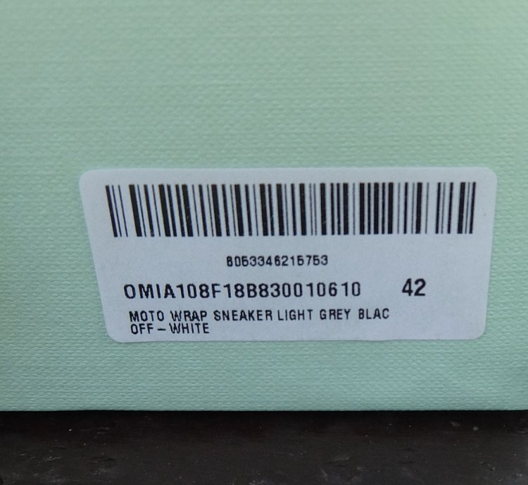 Off White Sneakers 42 Grey High Top Shoe Shoes Sneaker