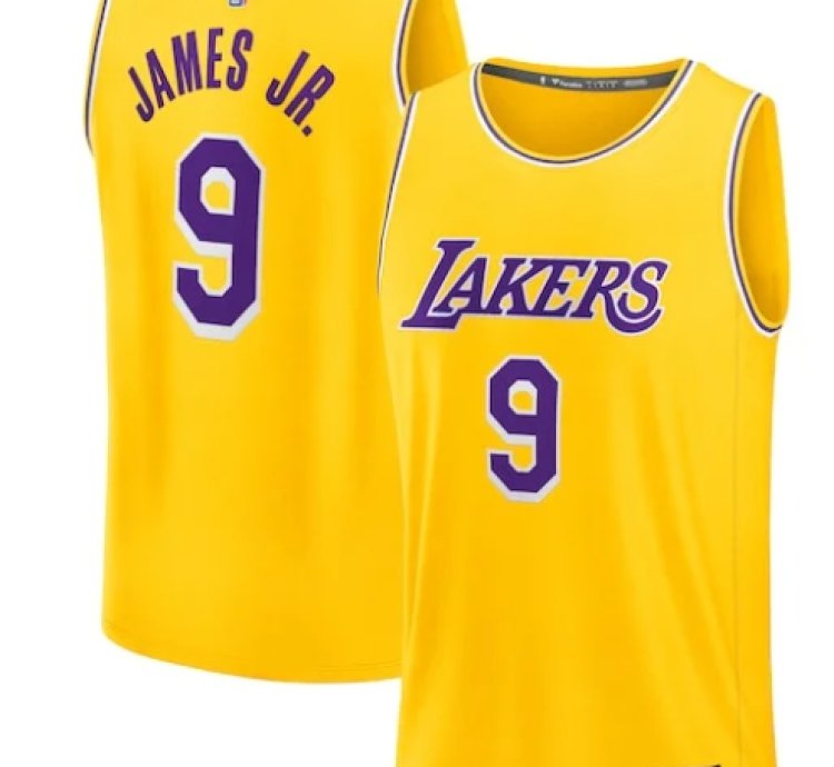 Bronny James Los Angeles Lakers 2024 Nba Draft Fast Break Player Jersey - Icon Edition - Gold