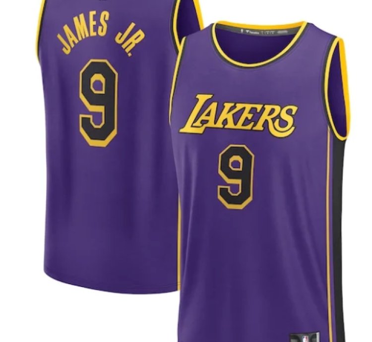 Bronny James Los Angeles Lakers Fast Break Player Jersey - Statement Edition - Purple