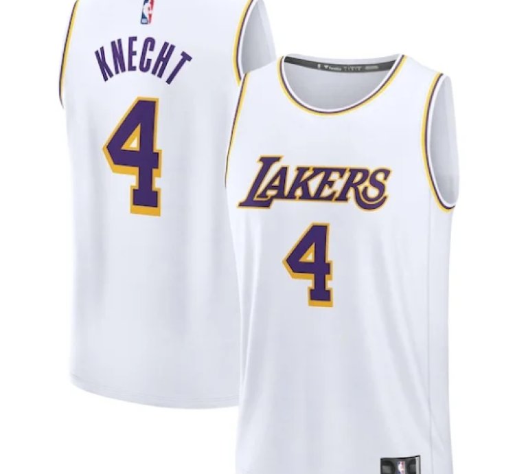 Dalton Knecht Los Angeles Lakers Fast Break Player Jersey - Association Edition - White