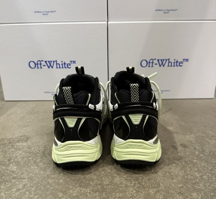 Off-white - Be Right Back Sneakers Black Lime