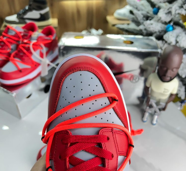 Off-white X Nike Dunk Low University Red