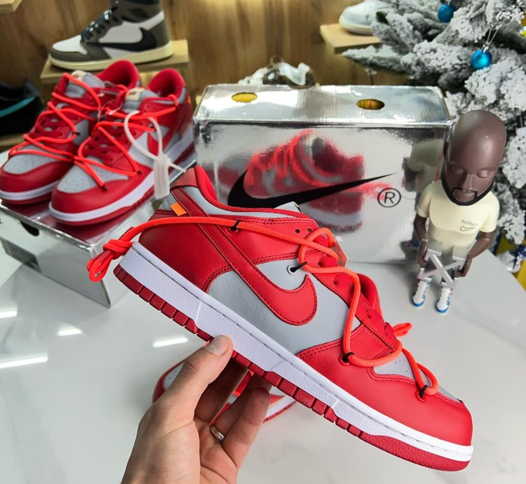 Off-white X Nike Dunk Low University Red