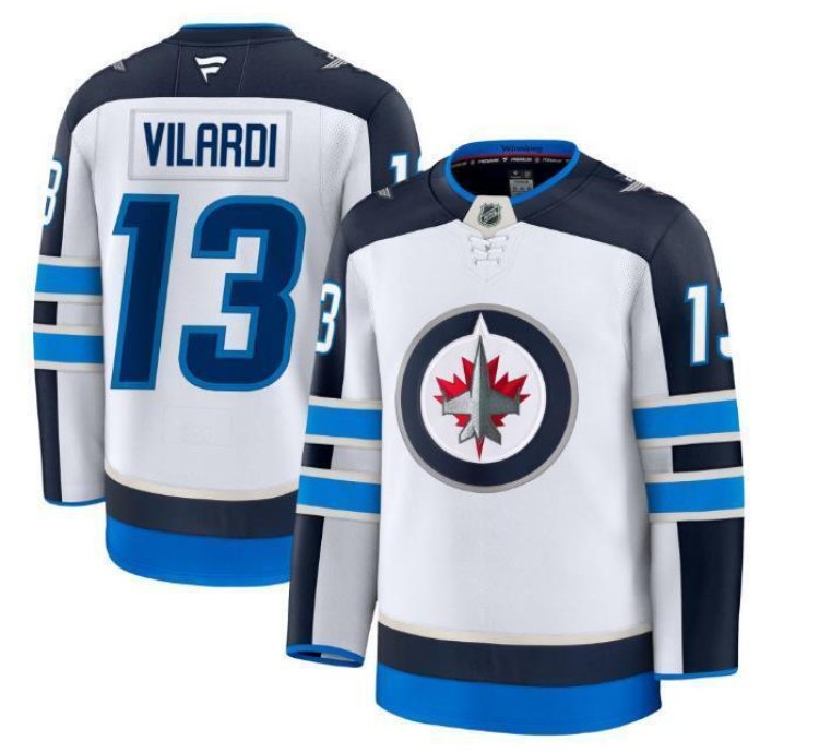 Custom Gabriel Vilardi Jets Jersey - White All Stitched