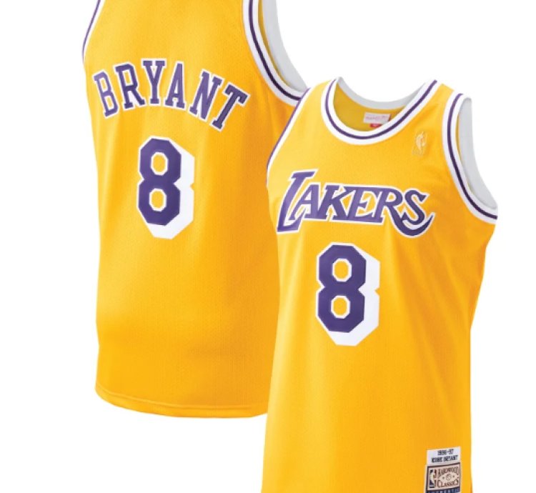 Los Angeles Lakers Kobe Bryant Royal 1996-97 Hardwood Classics Authentic Player Jersey Gold