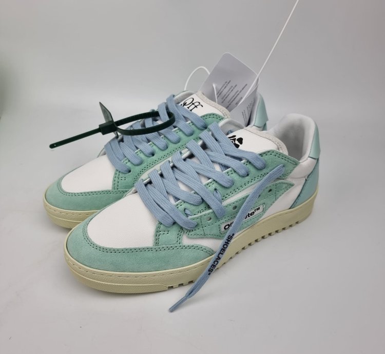 Off-white 5 0 White And Blue Sneakers New Fw22 38