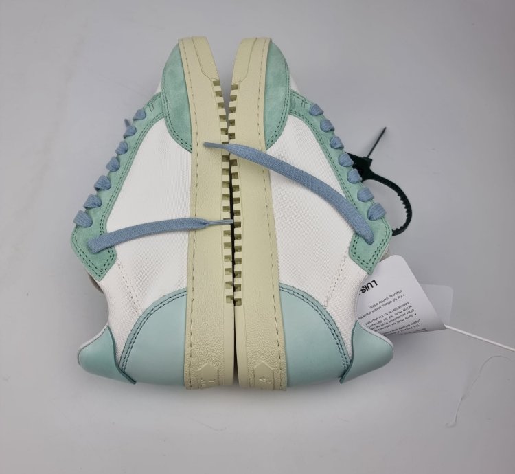 Off-white 5 0 White And Blue Sneakers New Fw22 38