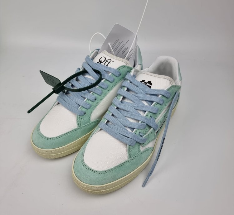 Off-white 5 0 White And Blue Sneakers New Fw22 38
