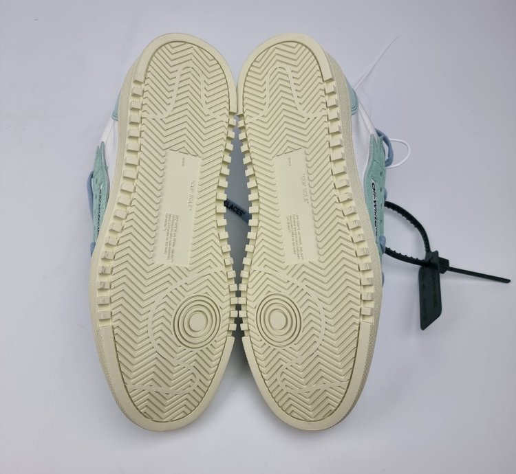 Off-white 5 0 White And Blue Sneakers New Fw22 38