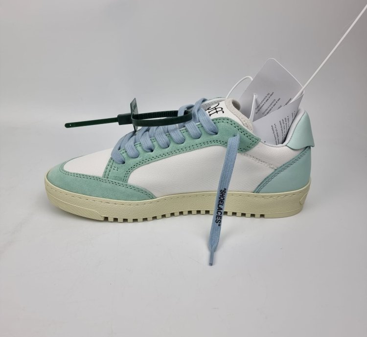 Off-white 5 0 White And Blue Sneakers New Fw22 38