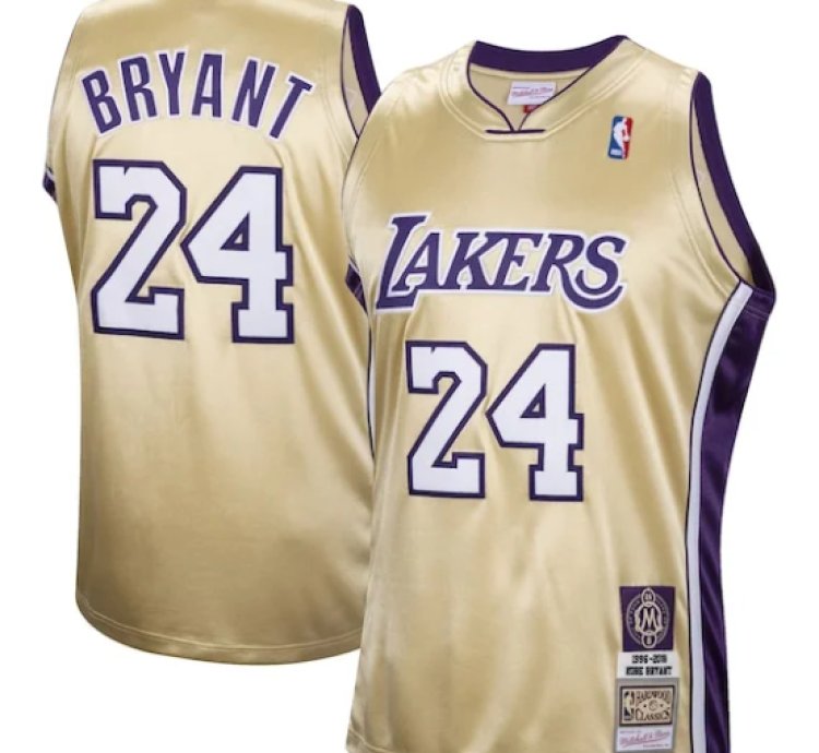 Kobe Bryant Los Angeles Lakers Hall Of Fame Class Of 2020 24 Authentic Hardwood Classics Jersey - Gold