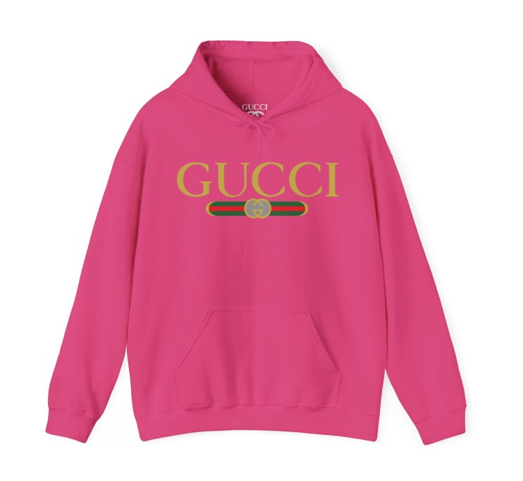 Gucci Gg Logo Heliconia Hoodie - Size Usa