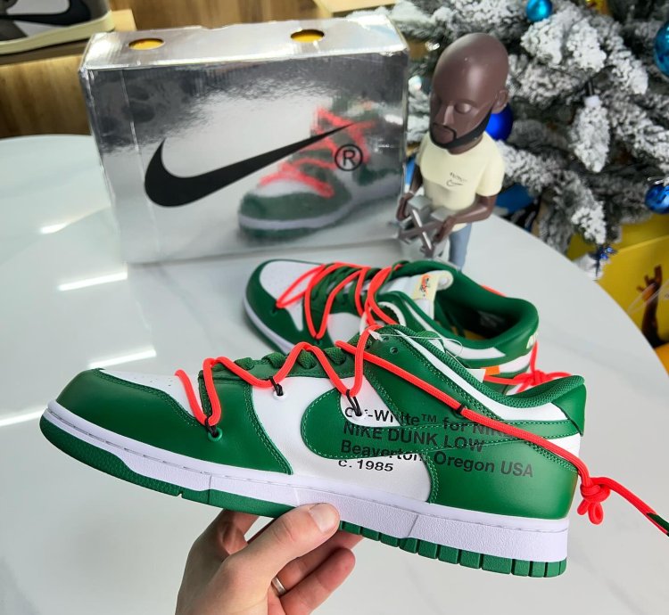 Nike X Off-white Dunk Low Pine Green