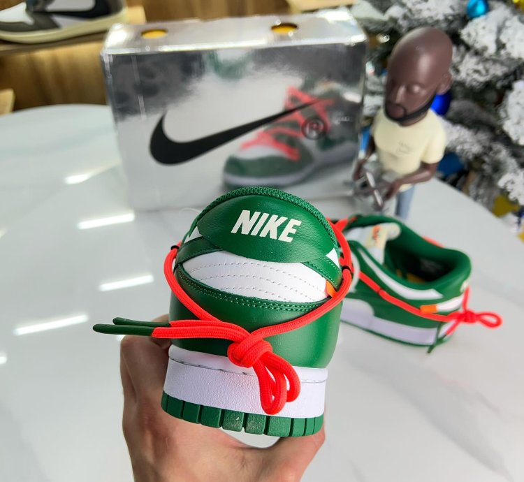 Nike X Off-white Dunk Low Pine Green