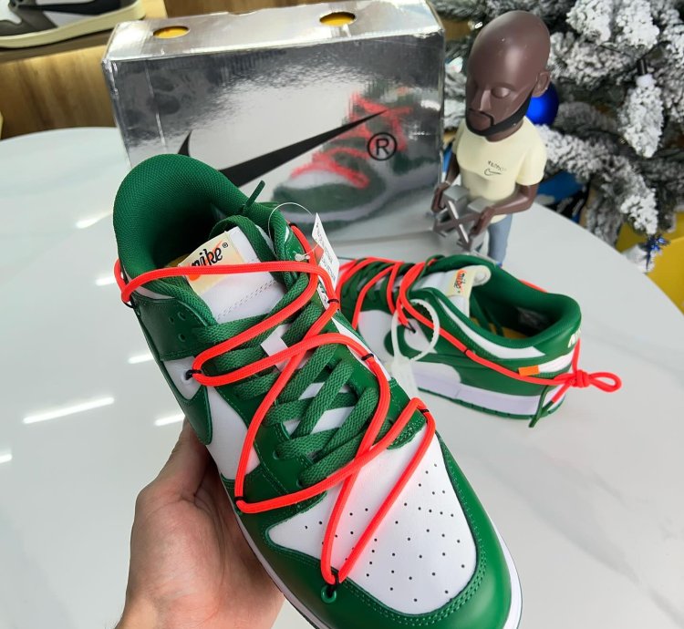 Nike X Off-white Dunk Low Pine Green