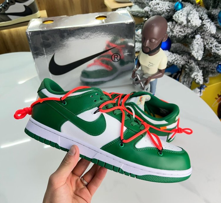Nike X Off-white Dunk Low Pine Green