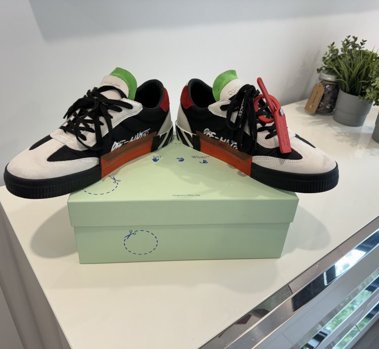 Off-white Floating Arrow Vulcanized Low Black Green Red