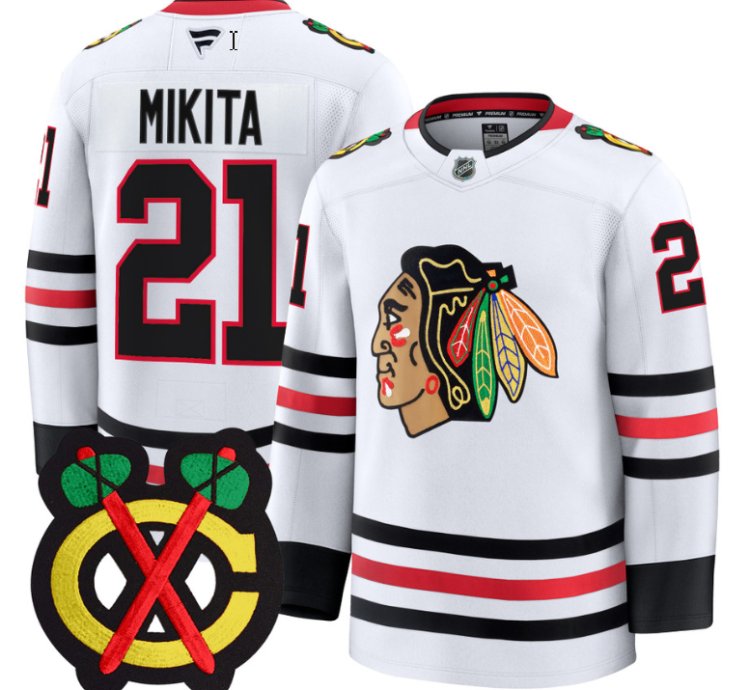 Stan Mikita Jersey 21 Chicago Blackhawks Premium All Stitched White