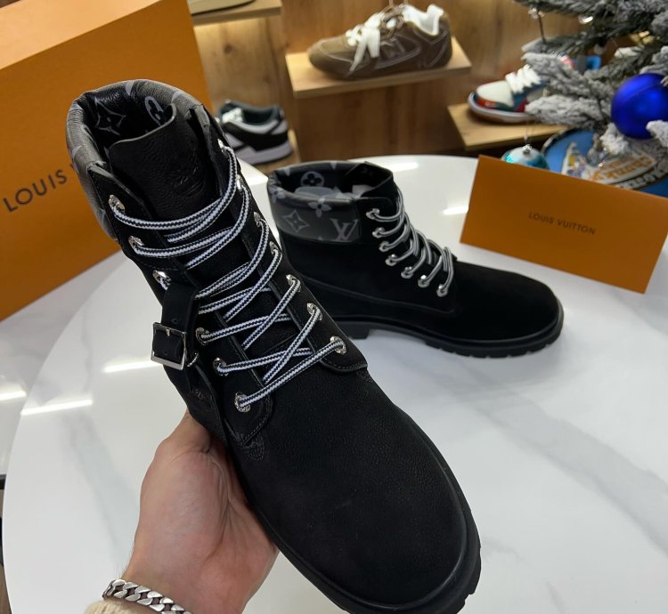 Louis Vuitton X Timberland Ankle Boot Black