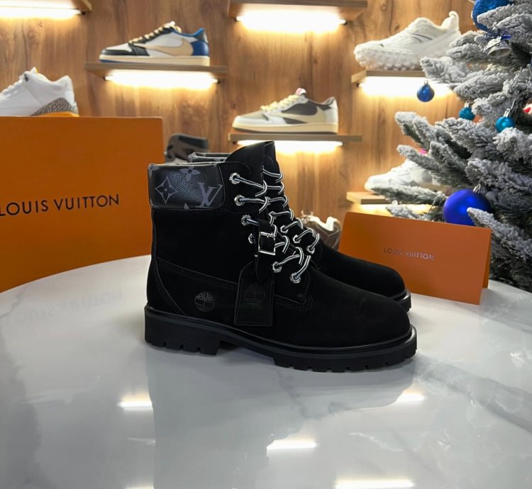 Louis Vuitton X Timberland Ankle Boot Black