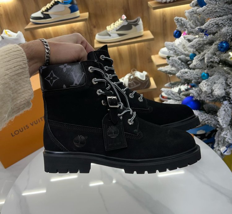 Louis Vuitton X Timberland Ankle Boot Black