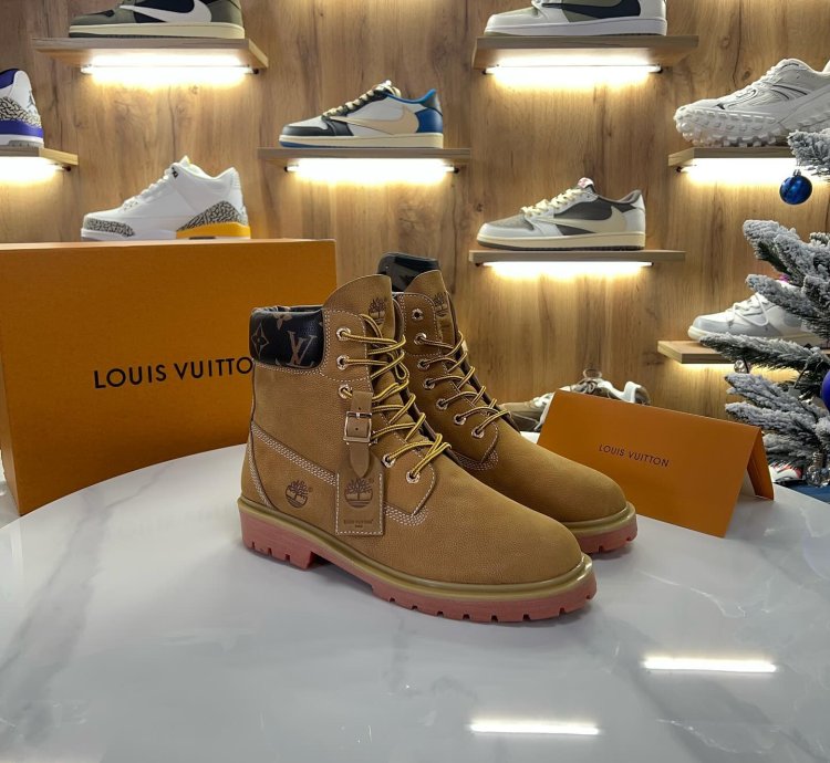 Louis Vuitton X Timberland Ankle Boot Brown