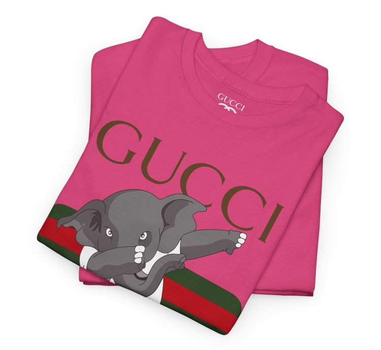 Gucci Elephant Heliconia T-shirt - Size Usa