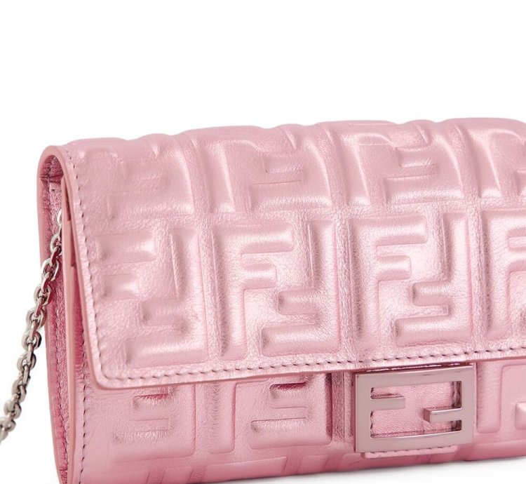 Fendi Baguette Continental Matelassé Effect Cross Body Bag